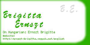 brigitta ernszt business card